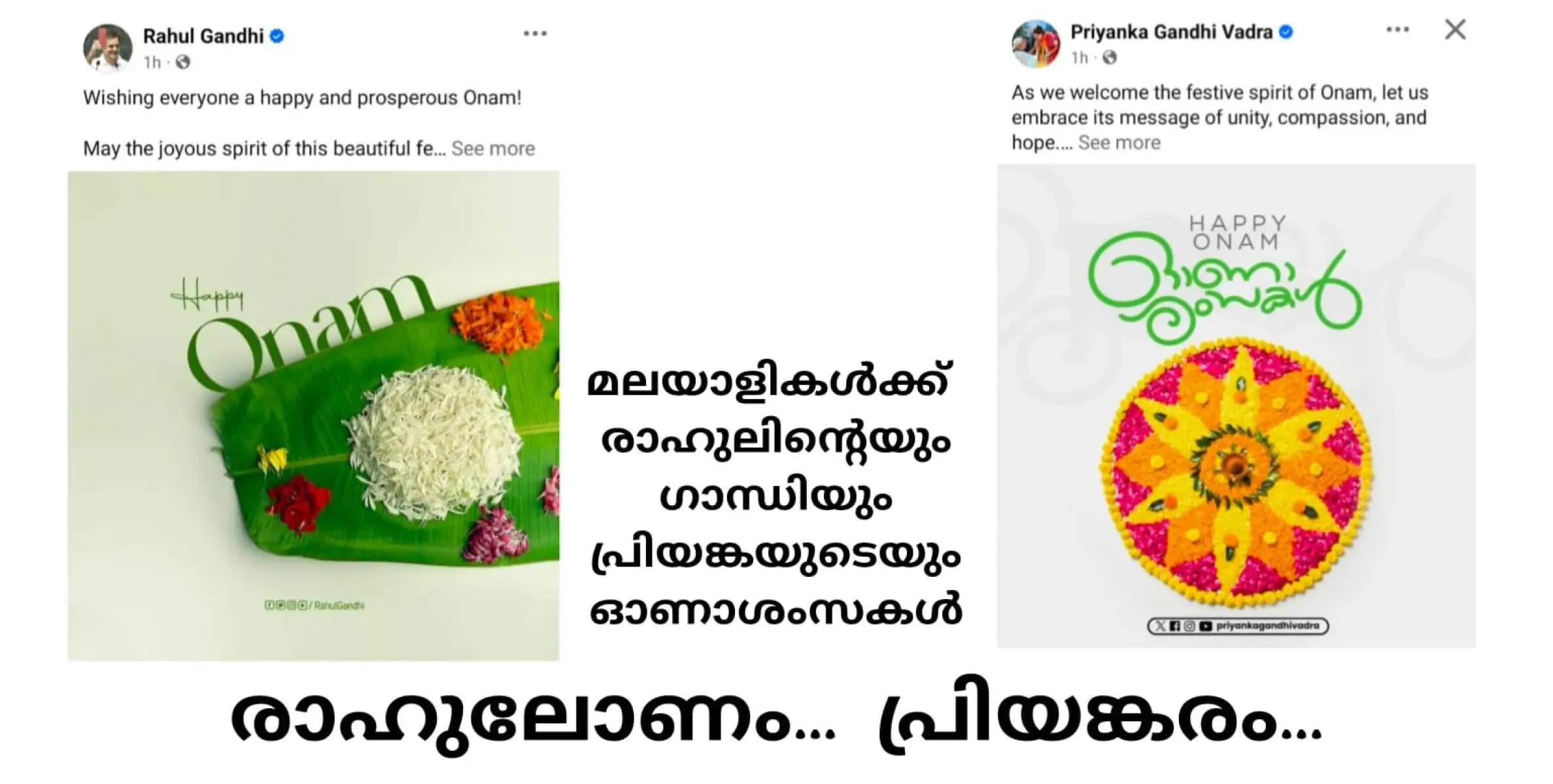 രാഹുലോണത്തിൽ വയനാട് പ്രിയങ്കരം.