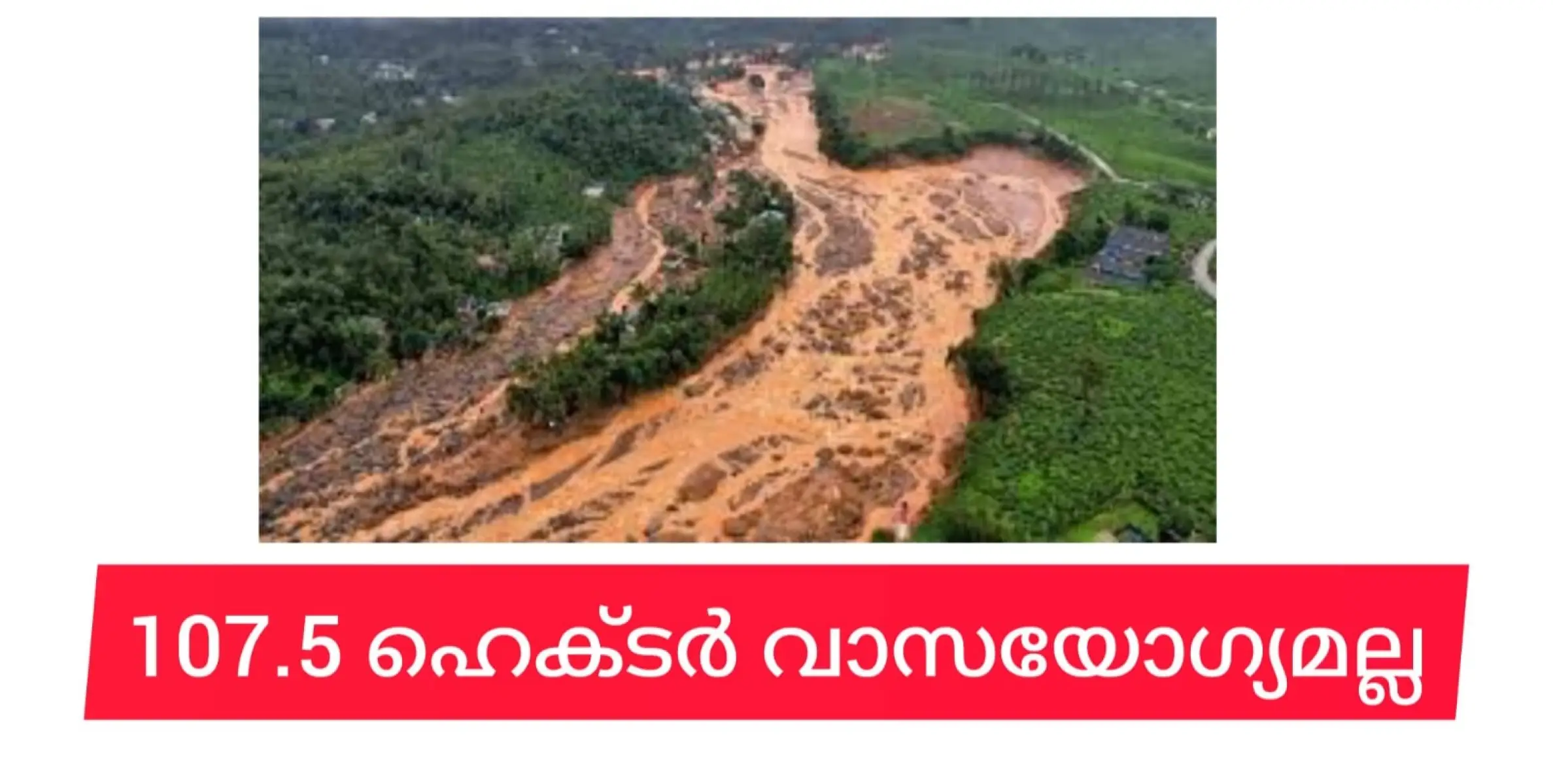 ദുരന്തമേഖലയിലെ 107.5 ഹെക്ട‌ർ സ്ഥലം സുരക്ഷിതമല്ലെന്ന് വിദഗ്‌ധസമിതി.