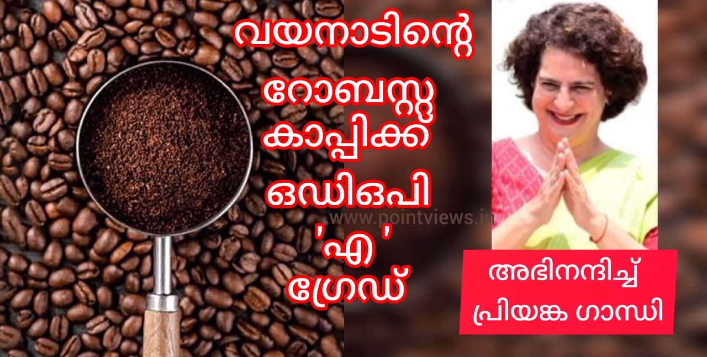 വയനാടിൻ്റെ റോബസ്റ്റ കാപ്പിക് ഒഡിഒപി പ്രോഗ്രാമിൽ എ ഗ്രേഡ്. കേരളത്തിൽ നിന്ന് ആദ്യം