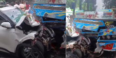 കോഴിക്കോട് പടനിലത്ത് സ്വകാര്യ ബസും വിവാഹ സംഘം സഞ്ചരിച്ച കാറും കൂട്ടിയിടിച്ച് അപകടം; വധു ഉൾപ്പെടെ പത്തോളം പേർക്ക് പരിക്ക്
