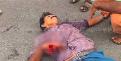 ബൈക്ക് കണ്ടെയിനര്‍ ലോറിയിലേക്ക് ഇടിച്ച് കയറി അപകടം; ബൈക്ക് യാത്രികന് ഗുരുതര പരിക്ക്