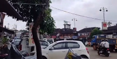 ഇരിട്ടി പാലത്തിന് സമീപം അപകട ഭീഷണി ഉയർത്തി ഉണങ്ങിയ മരം