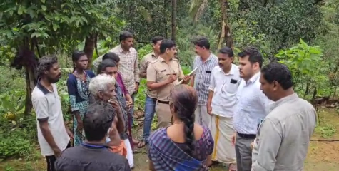 രാമച്ചി ഉന്നതിയിൽ സബ് കലക്ടർ കാർത്തിക് പാണിഗ്രാഹിയുടെ നേതൃത്വത്തിലുള്ള ഉന്നതതല സംഘം സന്ദർശനം നടത്തി
